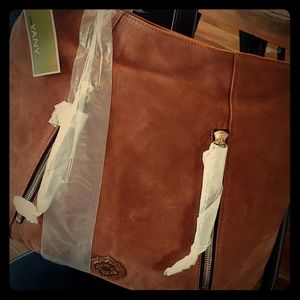 orYANY Brown suede handbag, new with tags